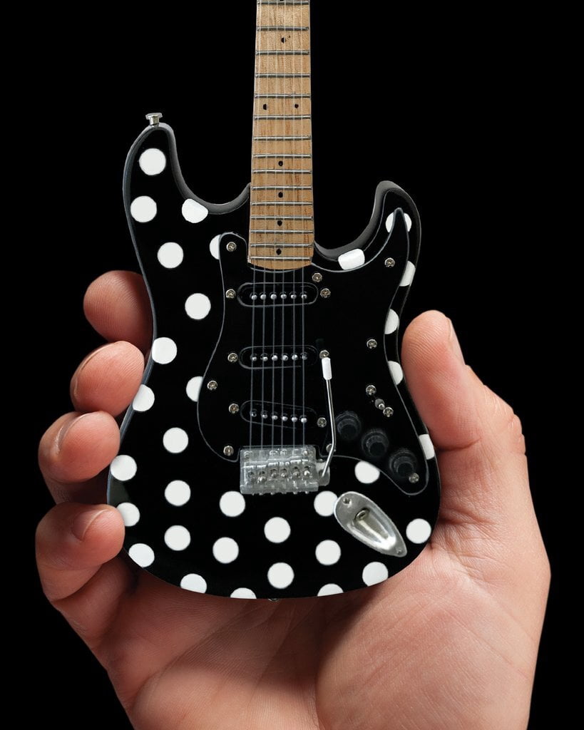 Axe Heaven Fender Stratocaster(TM) -Black-Polka Dots Mini Replica Guitar (FS-023)