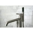 thumbnail image 2 of Kingston Brass KS8138DL Single-Handle 1-Hole Freestanding Tub Faucet with Hand Shower in Brushed Nickel, 2 of 8