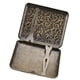 thumbnail image 2 of Caja de cigarrillos de metal de bronce retro, soporte de bolsillo de doble cara para 20 cigarrillos(#3), 2 of 9