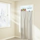 thumbnail image 4 of Cortina de encaje de doble capa con forro | Fácil instalación sin taladros | Cortina transparente que oculta y bloquea la luz solar | Tela de poliéster blanca | 99,5 x 219,5 cm, 4 of 7