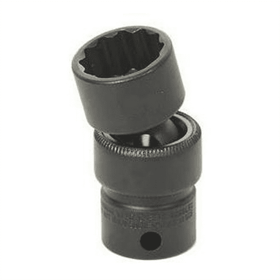 Grey Pneumatic 3/8" Drive x 3/8" Standard Universal- 12 Point Socket - Black