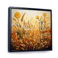 thumbnail image 2 of Designart "Golden Harvest Gold Orange wall decor" Abstract Collages Floater Framed Wall Art Print, 2 of 7