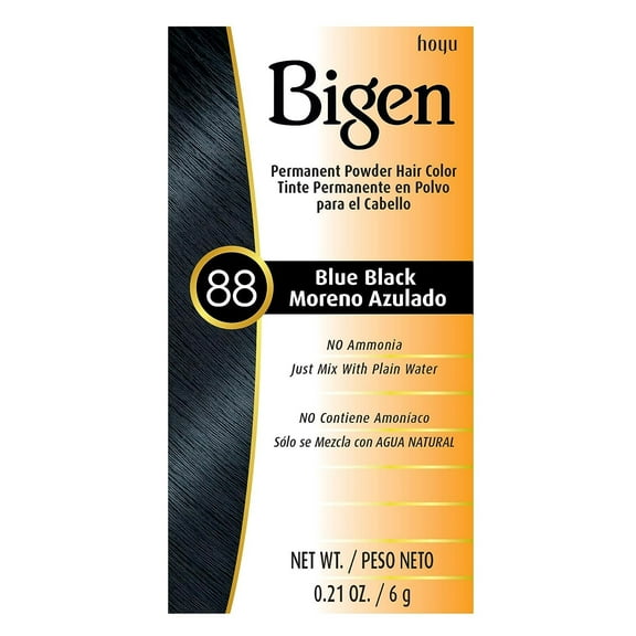 Bigen Powder Hair Color #88 Blue Black 0.21oz (Pack of 2)