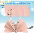thumbnail image 4 of A5 Enamel Pin Display Book, 8 Pages Pins Collection Storage Organizer Book Clear PVC Cover Portable Travel Pin Display Book (Not Include any Accessories), 4 of 18
