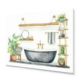 thumbnail image 2 of Designart "Decor with a Natural Bathroom Theme IV" Bathroom Metal Art Print, 2 of 5