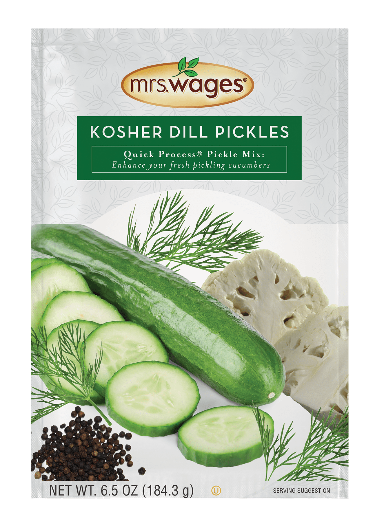 Mrs. Wages Kosher Dill Pickles Quick Process Mix, 6.5 Oz