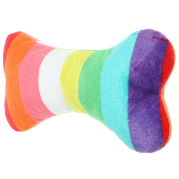 LULULION Dog Biting Toy Bone Durable Multi Plush 1Set