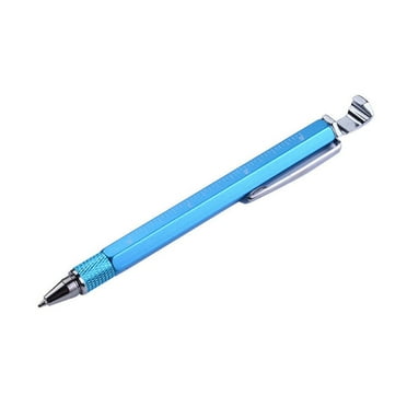 8-in-1 Multifunctional Metal Ballpoint Pen with Ruler, Touchscreen Stylus, Screwdriver, Bottle Opener, and Phone Stand, 1ml Ink, Perfect Gift for Friends and Family