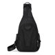 thumbnail image 1 of Hukapapa Mochila multifuncional para mujer con hombro colgado al hombro Bolso de pecho para hombre de tela Oxford.Negro, 1 of 5
