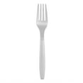 thumbnail image 3 of Restaurantware-Moderna 7.3 Inch Disposable Forks, 250 Recyclable Plastic Cutlery - Crack-Resistant, For All Types Of Meals, Silver Plastic Party Forks, 3 of 11