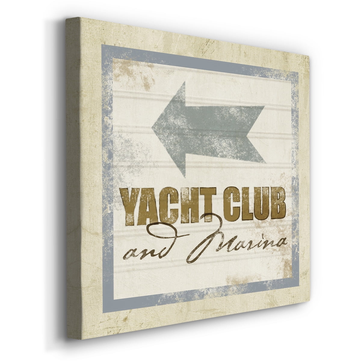 Wexford Home Beach Sign IX-Premium Gallery Wrapped Canvas, 32" x 32" - Ready to Hang
