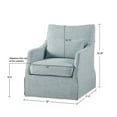 thumbnail image 4 of CoSoTower London Skirted Swivel Chair, 4 of 8