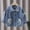 Blue, variant on ATOGUTA Girls Jean Jacket Bow Denim Jacket Long Sleeve Button Down Spring Fall Outerwear Size 1T-12, Blue