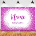 thumbnail image 1 of Nombre personalizado foto oro plata brillo fiesta de cumpleaños Banner fondos Baby Shower DIY cumpleaños fotografía telones de fondo sesión fotográfica Tan Jianjun unisex, 1 of 2