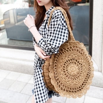 Sac crochet rond hotsell