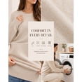 thumbnail image 3 of QUALFORT Women’s Crew Neck Pullover Sweater, Soft Lightweight Long Sleeve Knit Top, Beige, Size XL, 3 of 7