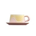 thumbnail image 2 of Binmer Coffee Cup And Saucer Set Lattes Ceramic Mug Mug Practical Gifts Gift Set, 2 of 6