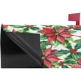 thumbnail image 4 of WOOR Christmas Poinsettia Magnetic Magnetic Mailbox Cover Standard Size for Garden Yard Outdoor Decorations-18 x 20.8", 4 of 5