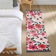 thumbnail image 3 of Yayeee Runner Rug for Bedroom 2'x6' Machine Washable Hallway Non Slip Mat, Pink and Red Flowers, 3 of 8