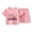 Pink, variant on Gubotare Kids Summer Pjs Girls Girls Pajamas Silk Satin Pajama Sleepwear Button Down Pj Set Loungewear Girls Pajama Shorts Set Size 9-10 (Beige,9-10 Years)