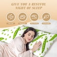 thumbnail image 3 of Body Pillow Cover - Soft Body Pillow Pillowcase, green Peas Breathable Long Body Pillow Case Cover with Invisible Zipper 20x60in, 3 of 5
