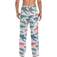 thumbnail image 4 of FREEAMG Shark Cotton Pajama Pant for Men, Super Soft Lightweight Lounge Pajama Bottoms Drawstring Sleepwear Pant with 2 Pockets, 4 of 7