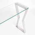 thumbnail image 5 of Home Gear Lily Stainless Steel Console Table in Silver, 5 of 5