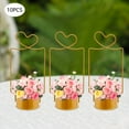 thumbnail image 6 of 10Pcs Wedding Flower Basket Metal Geometric Centerpiece Elegant Gold Table Decor, 6 of 32