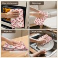 thumbnail image 5 of 6 Pcs Funny Kitchen Towels,Pink Cartoon Unicorn Leaf Heart Pattern Microfiber Dish Towels,Kitchen Tea Towels,Kitchen Towel Set (18" X 26"), 5 of 7
