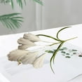 thumbnail image 4 of Namzi Wire Stem Artificial Flowers Pampas Grass Bohemian Style Realistic Non-Fading Fluffy Simulation Faux Arrangements for Wedding Home Decoration White 6pcs, 4 of 4