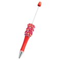 thumbnail image 3 of Clearance Sale! 1PC Decorative Rose Pen, Handmade Pearl Bead Ballpoint Retractable Pen, Plastic, for Office & Home, (14.5cm, Multi-Color), 3 of 4