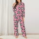 thumbnail image 2 of Balery heart with cow Conjunto de Pijama con Estampado para Mujer, Conjunto de Dos Piezas con Manga Larga, Ropa de Dormir Suave con Bolsillos, Pijamas Cómodos-Small, 2 of 7