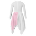 thumbnail image 4 of Zaldita Long Sleeve Praise Dance Dress for Girls Metallic Liturgical Worship Dance Costumes Asymmetrical Church Robe Tunic Pink 10, 4 of 7