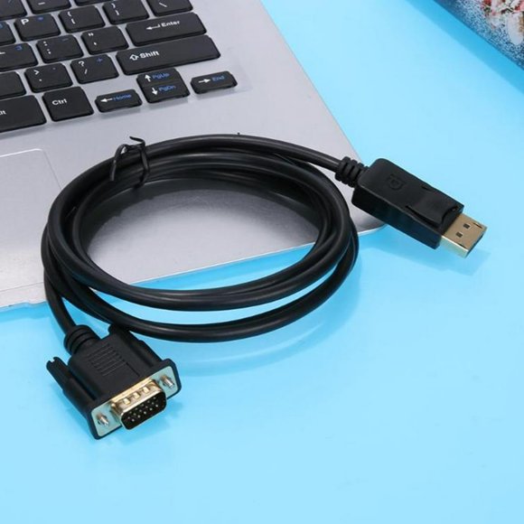 1080P 2m Gold-Plated Display Port to VGA Adapter Docking Male to Male Cable Hub