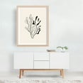 thumbnail image 3 of Minimalist Floral Line Drawing - Line Drawing Line Art Minimalist Botanical Abstract Black and White Nature Modern Art Unframed Wall Art Print 5 x 7 inches, 3 of 4