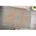 thumbnail image 2 of Orange Rugs, Purple Rugs, Medallion Rugs, Anatolian Rugs, Turkish Rug, Easy To Clean Rug, Corridor Rug, Bridesmaid Gift, Entryway Rug, 1.7'x2.3' - 50x70 cm, 2 of 8