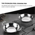 thumbnail image 3 of Stainless Steel Pan with Handles Kitchen Cooking Pan Kitchenware for Induction Cooker, 3 of 4