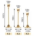 thumbnail image 3 of NLBTW Set of 6 French Gold Candlestick Holders, Taper Candle Holders for Wedding, Party Decor, 3 of 6