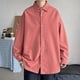 thumbnail image 1 of pstuiky manga larga para hombre, Camisa informal de moda para hombre, con botones, solapa y mangas, transpirable camisetas de hombre xxxl, 1 of 4