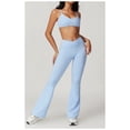 thumbnail image 4 of Conjuntos de entrenamiento for mujer, 2 piezas, sujetador deportivo, camiseta sin mangas, polainas de cintura alta, gimnasio, yoga, ropa activa, camiseta de entrenamiento for mujer, 4 of 7