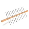 thumbnail image 1 of Queilt Classic Wooden Tie Rack Hanger with 24 Hooks, 1 of 4