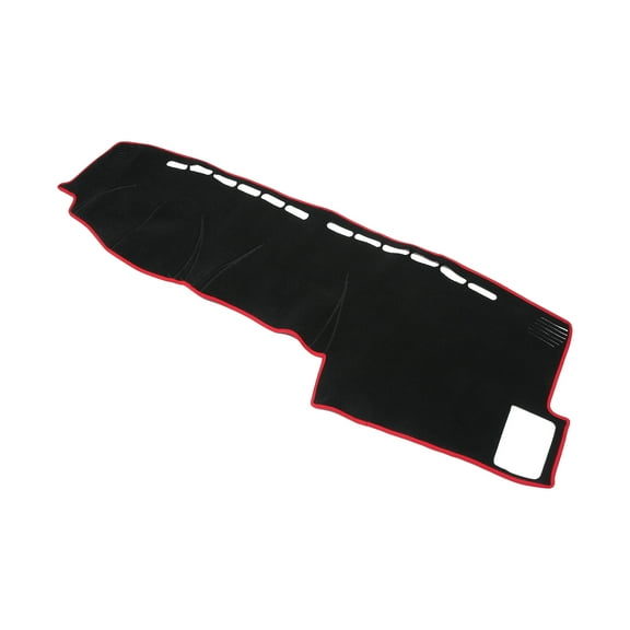 Unique Bargains Dash Cover for Honda CRV Non-Slip | Center Console Dash Cover Mat Black Red 1 Pcs