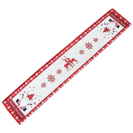 

Kafei Christmas Table Runner | Holiday Table Decor Cloth for Party | 70.86x13.77inch/180x35cm Seasonal Winter Holiday Kitchen Dining Table Decoration for Indoor Outdoor