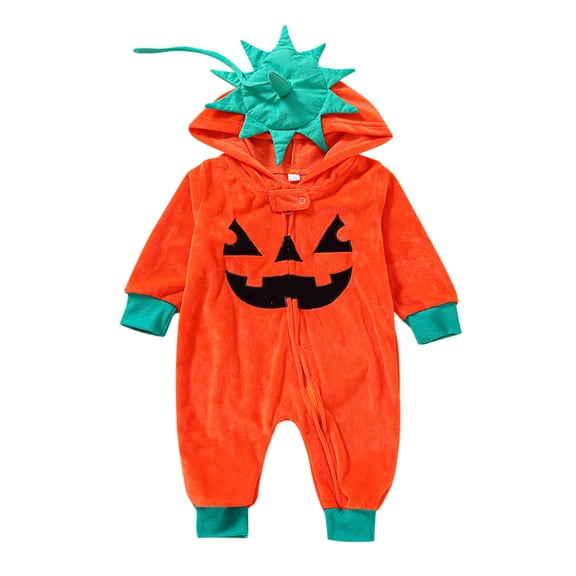 LILIYA My First Halloween Outfit Bat Hoodie Romper for Boys and Girls Soft Jumpsuit Overalls Childrens Cosy Party Dress Up Onesie 12-18 Months