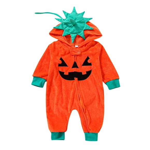 WEAIXIMIUNG Overalls for Toddler Boys Baby Boys Girls Pumpkin Romper Jumpsuit Outfits