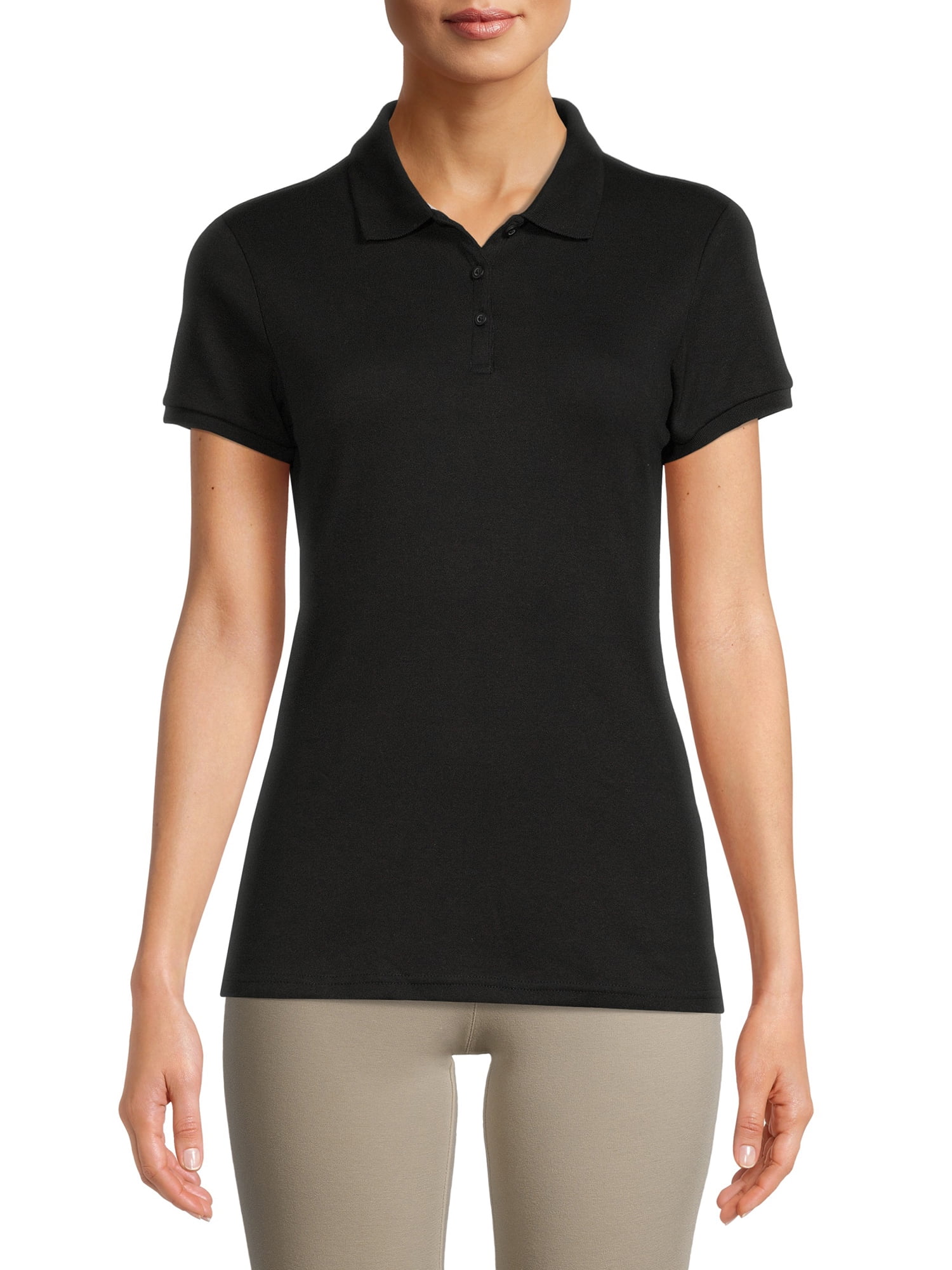 Wonder Nation Juniors' School Uniform Polo Shirt with Short Sleeves