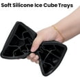thumbnail image 3 of 3 Pack Heart Shaped Ice Cube Molds for Cocktails, 10-Cavity Silicone Ice Mold for Freezer, Whiskey, Drinkings, Silicone Molds for Chocolate, Candy, Soap, 3 of 5