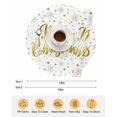 thumbnail image 6 of 15 Inch Round Placemats Set of 6, Merry Christmas Non Slip Heat Insulation PP Table Mats, Xmas Snowflakes Polka Dot Winter New Year Washable Place Mats for Kitchen Dining Party Table Decor, 6 of 7