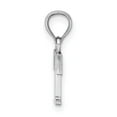 thumbnail image 2 of Diamond2Deal 14K White Gold Block Letter T Initial Pendant for Women, 2 of 6