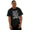 Life Liberty Happiness American Dream Men's Graphic T Shirt Tees Brisco Brands M